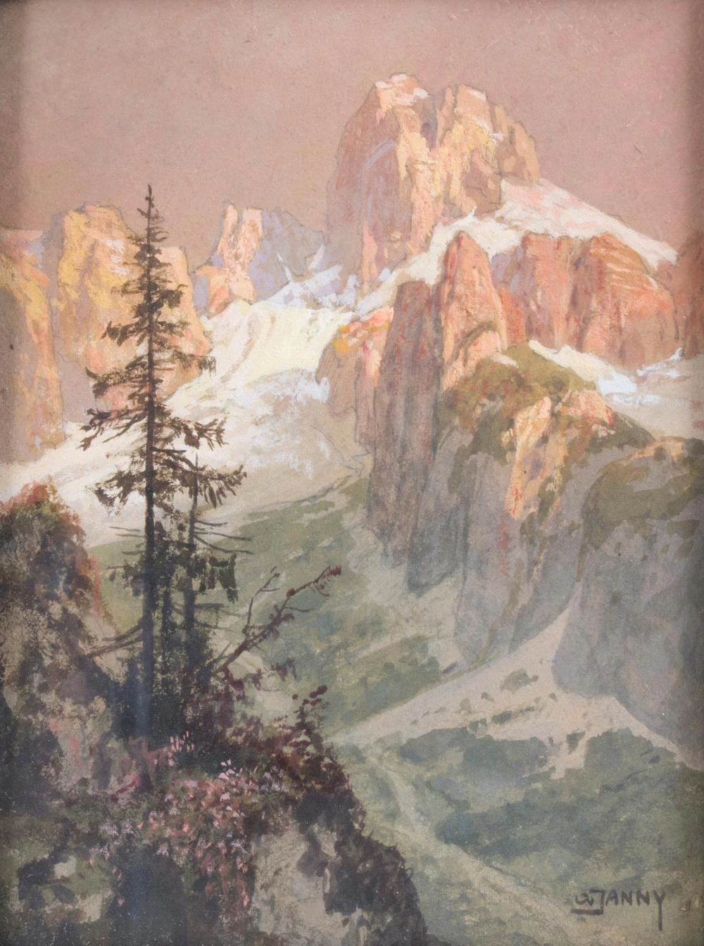 Vista sulle Alpi, 1920
